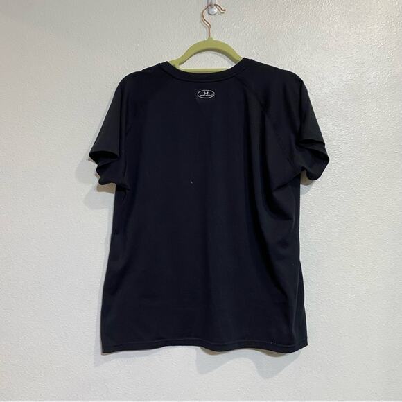 Under Armour Black Tech V-Neck Short Sleeve T-Shirt Sz XL - Picture 9 of 12